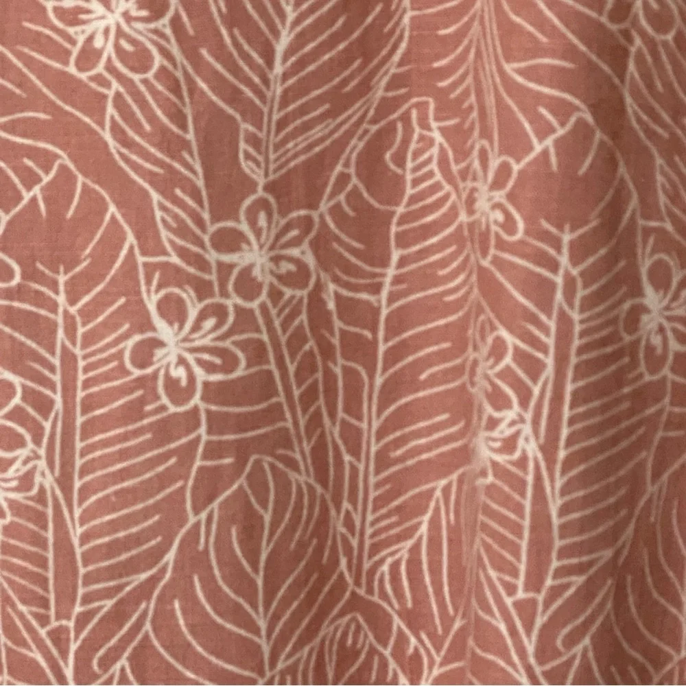 Orvis Womens Sleeveless Tank Dress Medium Muted Red Tropical Coastal Casual NWT - Picture 8 of 8